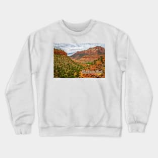 Watchman Trail View Zion National Park Crewneck Sweatshirt